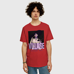 Футболка оверсайз мужская Resident evil vampire, цвет: красный — фото 2