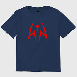 Футболка оверсайз мужская ИТАДОРИ ТАТУ JUJUTSU KAISEN, цвет: тёмно-синий