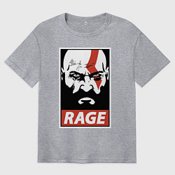 Футболка оверсайз мужская RAGE GOW, цвет: меланж