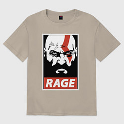 Футболка оверсайз мужская RAGE GOW, цвет: миндальный