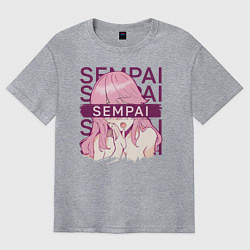 Мужская футболка оверсайз Sempai Ellen