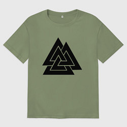 Мужская футболка оверсайз Валькнут Valknut Z