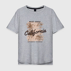 Мужская футболка оверсайз Калифорния лето