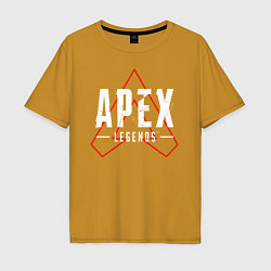 Футболка оверсайз мужская APEX LEGENDS LOGO, цвет: горчичный