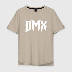 Футболка оверсайз мужская DMX, цвет: миндальный