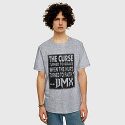 Футболка оверсайз мужская DMX - The Curse, цвет: меланж — фото 2