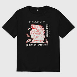 Мужская футболка оверсайз Моя геройская академия Ястреб