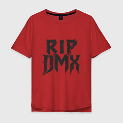 Футболка оверсайз мужская RIP DMX, цвет: красный