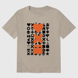 Мужская футболка оверсайз Love Death & Robots