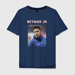 Футболка оверсайз мужская Неймар Neymar, цвет: тёмно-синий