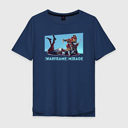 Мужская футболка оверсайз Warframe mirage