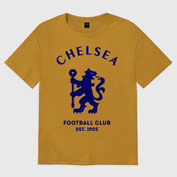 Футболка оверсайз мужская Chelsea Est. 1905, цвет: горчичный