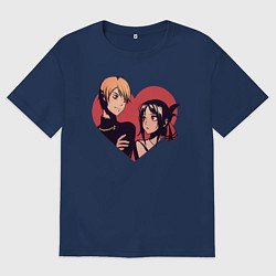 Футболка оверсайз мужская Kaguya-sama love Miyuki, цвет: тёмно-синий