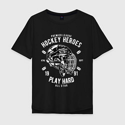 Мужская футболка оверсайз Хоккей PLAY HARD
