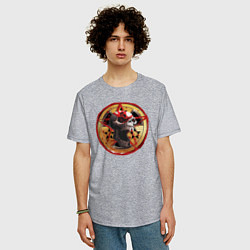 Футболка оверсайз мужская 5 Finger Death Punch, цвет: меланж — фото 2