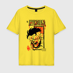 Футболка оверсайз мужская НЕУЯЗВИМЫЙ INVINCIBLE, цвет: желтый