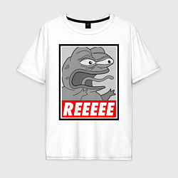 Футболка оверсайз мужская Pepe trigger, цвет: белый