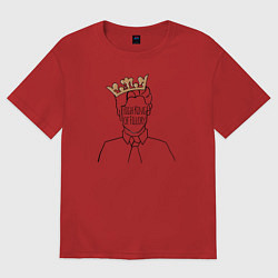 Футболка оверсайз мужская High King of Fillory, цвет: красный