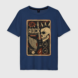 Мужская футболка оверсайз Rock festival