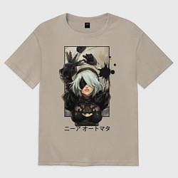 Футболка оверсайз мужская Nier, цвет: миндальный