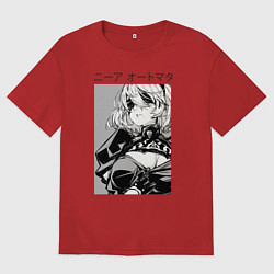 Мужская футболка оверсайз Nier automata-replicant