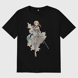 Мужская футболка оверсайз Люмин с цветами