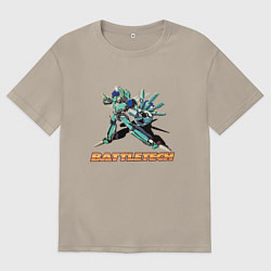 Мужская футболка оверсайз Battletech Comics