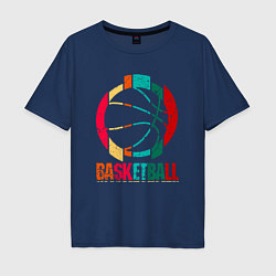 Мужская футболка оверсайз Color Basketball