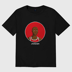Футболка оверсайз мужская Retro Jordan, цвет: черный