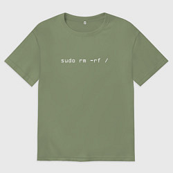 Футболка оверсайз мужская Sudo, цвет: авокадо