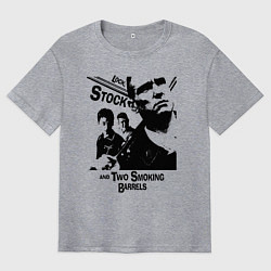 Мужская футболка оверсайз Карты, деньги, два ствола