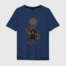 Футболка оверсайз мужская Alien Trainspotting, цвет: тёмно-синий
