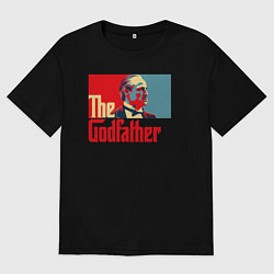 Мужская футболка оверсайз Godfather logo