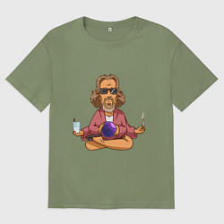 Мужская футболка оверсайз Медитация