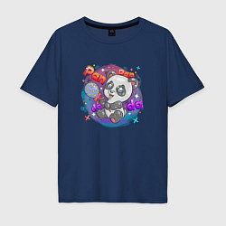 Мужская футболка оверсайз Милая Панда Cute panda