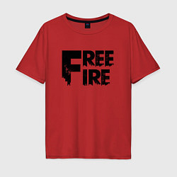 Мужская футболка оверсайз Free Fire big logo