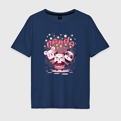 Мужская футболка оверсайз Три медведя Panda