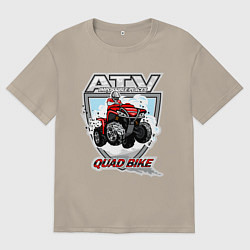 Мужская футболка оверсайз Квадроцикл