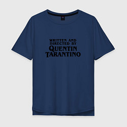 Футболка оверсайз мужская Quentin Tarantino, цвет: тёмно-синий