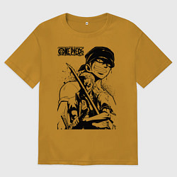 Мужская футболка оверсайз Ророноа Зоро One Piece