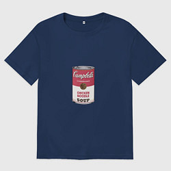Мужская футболка оверсайз Энди Уорхол - Банка супа