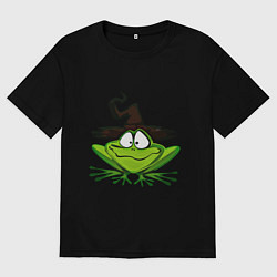 Мужская футболка оверсайз Ведьмина лягушка