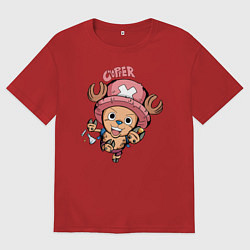 Мужская футболка оверсайз Тони Тони Чоппер One Piece