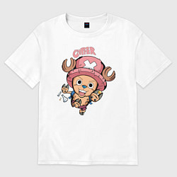 Футболка оверсайз мужская Тони Тони Чоппер One Piece, цвет: белый