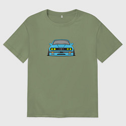 Мужская футболка оверсайз Bmw e30 drift stance