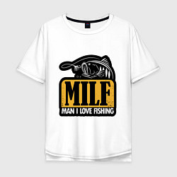 Мужская футболка оверсайз MILF