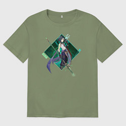 Футболка оверсайз мужская Xiao, цвет: авокадо