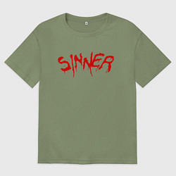 Футболка оверсайз мужская FAR CRY 5 SINNER ГРЕШНИК, цвет: авокадо