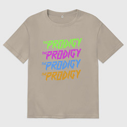 Футболка оверсайз мужская The Prodigy, цвет: миндальный