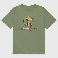 Мужская футболка оверсайз RimWorld римворлд